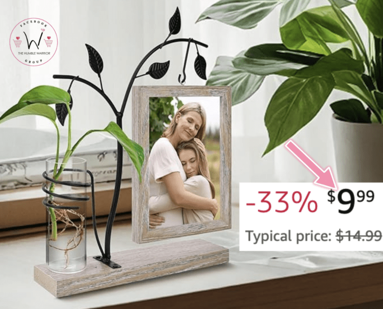 Wooden Picture Frame with a Plant holder!